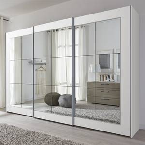Schwebetürenschrank Dassow Weiß - Breite: 301 cm - 3 Türen