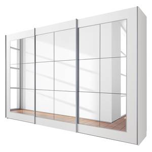 Armoire à Â portes coulissantes Dassow Blanc - Largeur : 301 cm - 3 portes