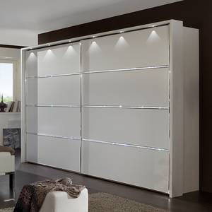 Armoire à portes coulissantes Dubai II Blanc alpin - Largeur : 250 cm - Avec cadre passepartout