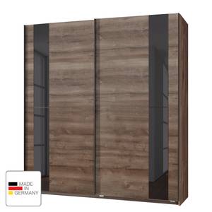 Zweefdeurkast Kiel Bruin - Plaatmateriaal - 180 x 198 x 64 cm