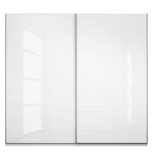 Armoire à portes coulissantes KiYDOO I Blanc brillant / Blanc alpin - 226 x 210 cm - Classic