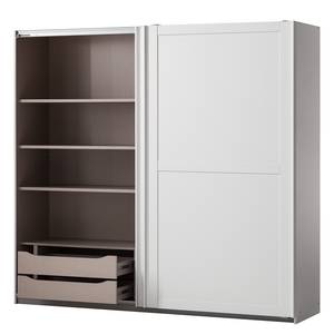 Schwebetürenschrank KiYDOO Landhaus I Alpinweiß - 226 x 210 cm - 2 Türen - Basic