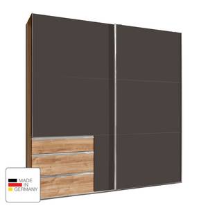 Schwebetürenschrank level 36A Beige - Grau - Holzwerkstoff - 200 x 216 x 58 cm