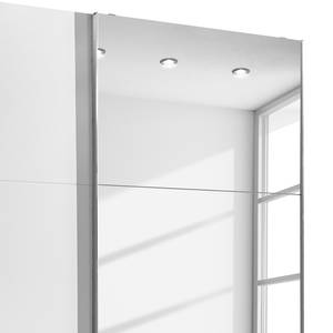 Schwebetürenschrank level 36A Beige - Weiß - Holzwerkstoff - 200 x 236 x 58 cm