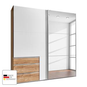Schwebetürenschrank level 36A Beige - Weiß - Holzwerkstoff - 200 x 236 x 58 cm