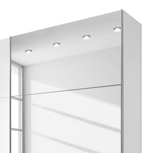 Schwebetürenschrank level 36A Weiß - Holzwerkstoff - 200 x 216 x 58 cm