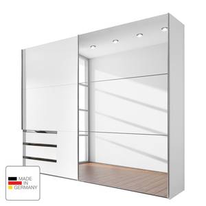 Schwebetürenschrank level 36A Weiß - Holzwerkstoff - 200 x 236 x 58 cm