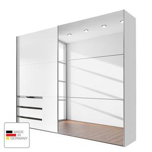 Schwebetürenschrank level 36A Weiß - Holzwerkstoff - 250 x 216 x 58 cm