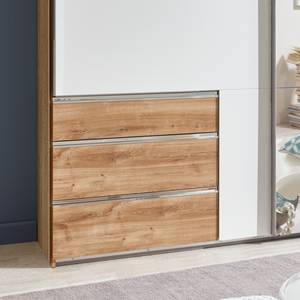 Schwebetürenschrank level 36A Beige - Weiß - Holzwerkstoff - 250 x 236 x 58 cm