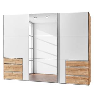 Schwebetürenschrank level 36A Beige - Weiß - Holzwerkstoff - 300 x 216 x 58 cm