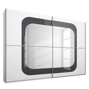 Armoire à portes coulissantes Lumos Blanc alpin / Basalte - 270 x 223 cm