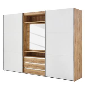 Armoire à portes coulissantes Magic I Blanc alpin / Imitation planches de chêne - 236 cm - Hauteur : 236 cm