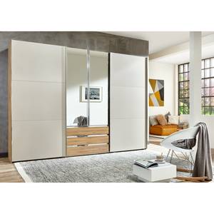 Armoire à portes coulissantes Magic II Blanc alpin / Imitation planches de chêne - 236 cm - Hauteur : 236 cm