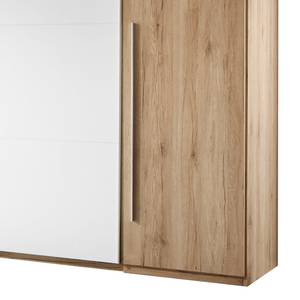 Armoire à portes coulissantes Crieff Imitation chêne de San Remo / Blanc - Largeur : 316 cm