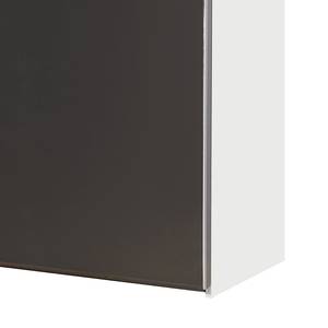 Armoire à portes coulissantes Medley Blanc alpin / Lava - Largeur x hauteur : 225 x 236 cm - 2 portes