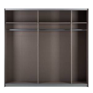 Schwebetürenschrank Quadra Alpinweiß/Grau - 271 x 210 cm