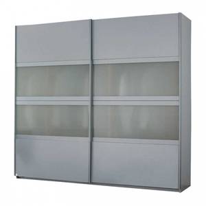 Schwebetürenschrank Quadra I Alu gebürstet - 315 x 210 cm