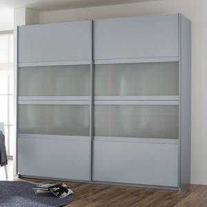 Armoire à portes coulissantes Quadra I Aluminium brossé - 315 x 210 cm