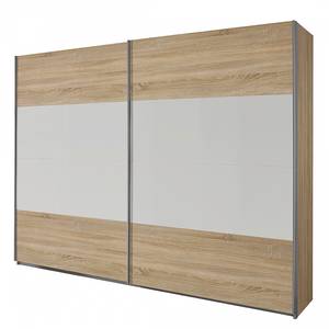 Armoire à portes coulissantes Quadra I Imitation chêne de Sonoma / Blanc alpin - 181 x 210 cm