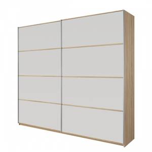 Schwebetürenschrank Quadra II Eiche Sonoma Dekor / Alpinweiß - 136 x 210 cm