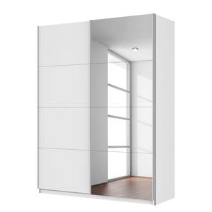 Zweefdeurkast Quadra (met spiegel) alpinewit Kastbreedte: 136cm - 2-deurs - 136 x 210 cm