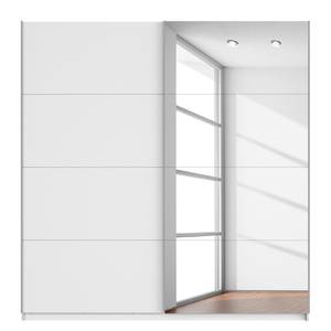 Armadio a porte scorrevoli Quadra Bianco alpino - Larghezza x profondità: 226 x 230 cm - 226 x 230 cm