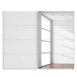 Armoire à portes coulissantes Quadra Avec miroir Blanc alpin 271 x 210 cm - 271 x 210 cm