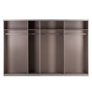 Schwebetürenschrank Quadra (Spiegel) Weiß / Graumetallic - 315 x 210 cm - 1 Spiegeltür