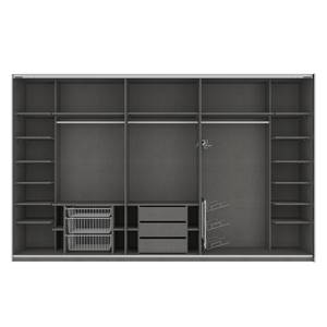 Schwebetürenschrank SKØP Eiche Sonoma Dekor / Spiegelglas - 360 x 236 cm - 3 Türen - Premium