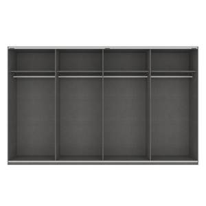 Schwebetürenschrank SKØP Alpinweiß / Glas Weiß - 360 x 236 cm - 4 Türen - Basic