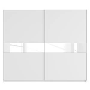 Armoire à portes coulissantes Skøp Blanc alpin / Verre blanc - 270 x 236 cm - 2 porte - Confort