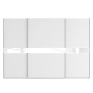 Armoire à portes coulissantes Skøp Blanc alpin / Verre blanc - 315 x 222 cm - 3 portes - Classic