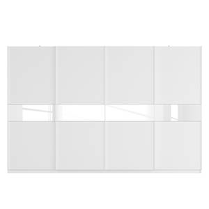 Zweefdeurkast Skøp alpinewit/wit glas 181cm - 360 x 236 cm - 4 deuren - Basic