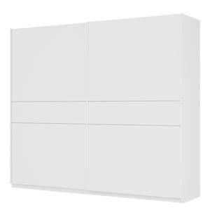 Schwebetürenschrank SKØP Alpinweiß / Mattglas Weiß - 270 x 236 cm - 2 Türen - Basic