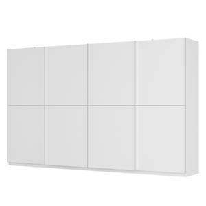 Schwebetürenschrank SKØP Alpinweiß / Mattglas Weiß - 360 x 222 cm - 4 Türen - Premium