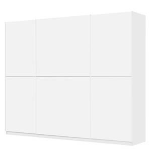 Schwebetürenschrank SKØP Alpinweiß / Mattglas Weiß - 270 x 222 cm - 3 Türen - Basic