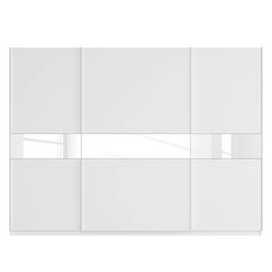 Armoire à portes coulissantes Skøp Blanc alpin / Verre mat blanc - 315 x 236 cm - 3 portes - Classic
