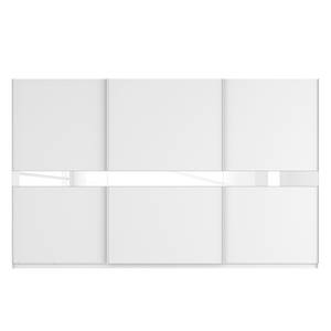 Armoire à portes coulissantes Skøp Blanc alpin / Verre mat blanc - 360 x 222 cm - 3 portes - Basic