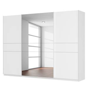 Schwebetürenschrank SKØP Alpinweiß / Mattglas Weiß Spiegelglas - 315 x 236 cm - 3 Türen - Basic