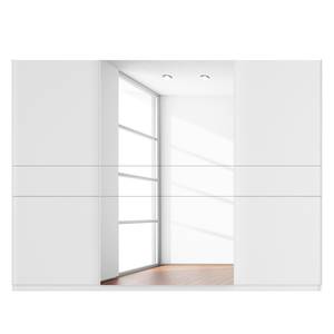 Schwebetürenschrank SKØP Alpinweiß / Mattglas Weiß Spiegelglas - 315 x 236 cm - 3 Türen - Premium