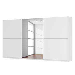 Schwebetürenschrank SKØP Alpinweiß / Mattglas Weiß Spiegelglas - 405 x 222 cm - 3 Türen - Basic