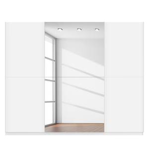 Schwebetürenschrank SKØP Alpinweiß / Mattglas Weiß Spiegelglas - 270 x 222 cm - 3 Türen - Classic