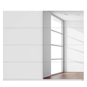 Schwebetürenschrank SKØP Alpinweiß / Spiegelglas - 270 x 236 cm - 2 Türen - Premium