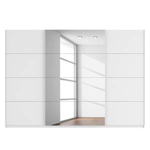 Schwebetürenschrank SKØP Alpinweiß / Spiegelglas - 315 x 222 cm - 3 Türen - Basic