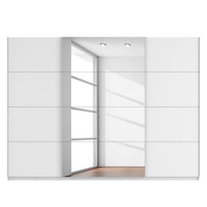 Schwebetürenschrank SKØP Alpinweiß / Spiegelglas - 315 x 236 cm - 3 Türen - Basic