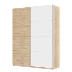 Armoire à portes coulissantes Skøp Imitation chêne de Sonoma / Blanc alpin - 181 x 236 cm - 2 porte - Premium