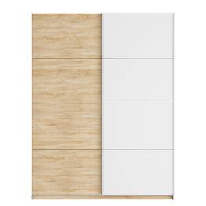 Armoire à portes coulissantes Skøp Imitation chêne de Sonoma / Blanc alpin - 181 x 236 cm - 2 porte - Confort