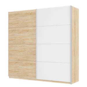 Armoire à portes coulissantes Skøp Imitation chêne de Sonoma / Blanc alpin - 225 x 222 cm - 2 porte - Confort