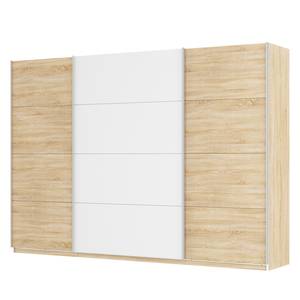 Armoire à portes coulissantes Skøp Imitation chêne de Sonoma / Blanc alpin - 315 x 222 cm - 3 portes - Premium