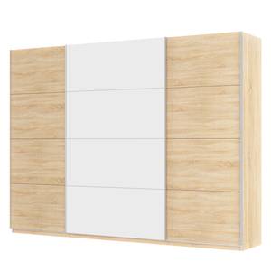 Armoire à portes coulissantes Skøp Imitation chêne de Sonoma / Blanc alpin - 315 x 236 cm - 3 portes - Confort